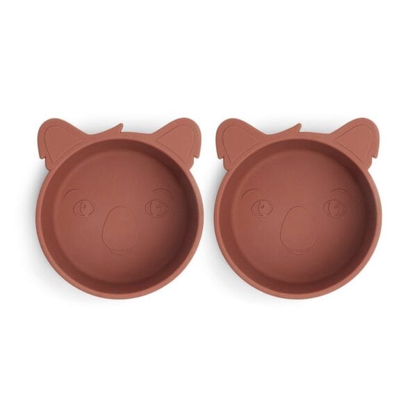 Alex siliconen diep bord 2-pack Koala