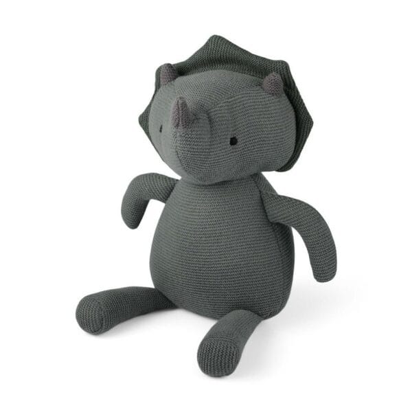 Gabi gebreide teddybeer – Dino-Warm groen