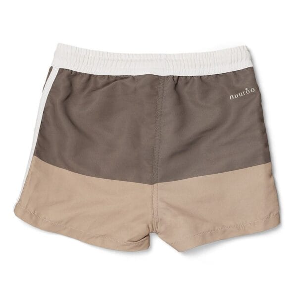 Milo zwemshort – lichtbruin / warmgroen
