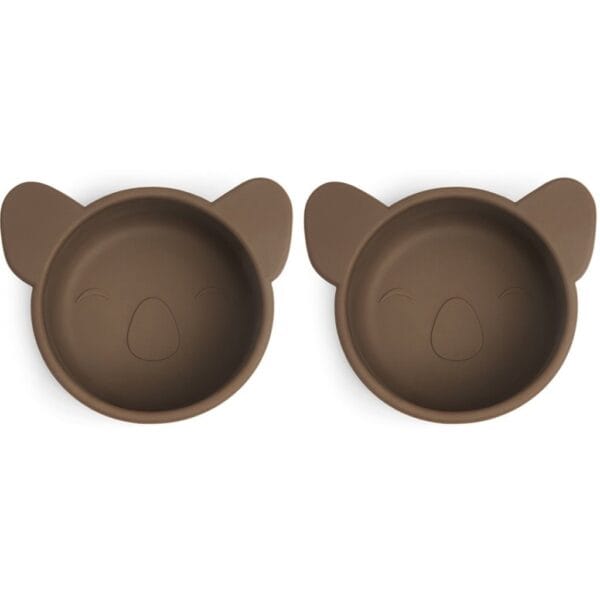 Rosa siliconen snackdoos klein 2-pack