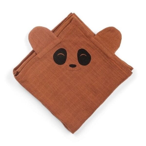 Bjork knuffeldoekje 2-pack Panda – caramel