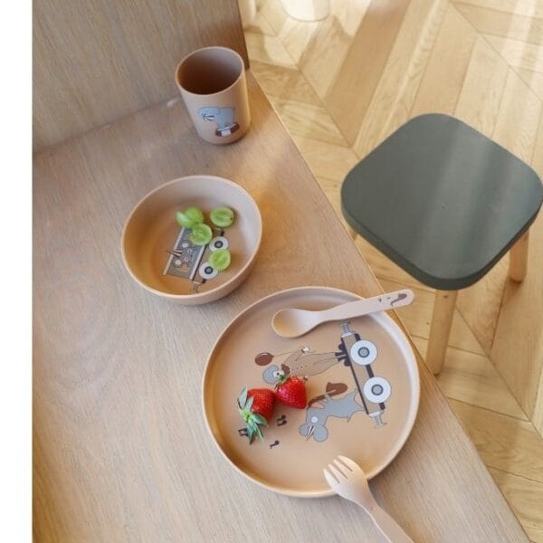 Carl bioplastic (PLA) bestekset 4-st.
