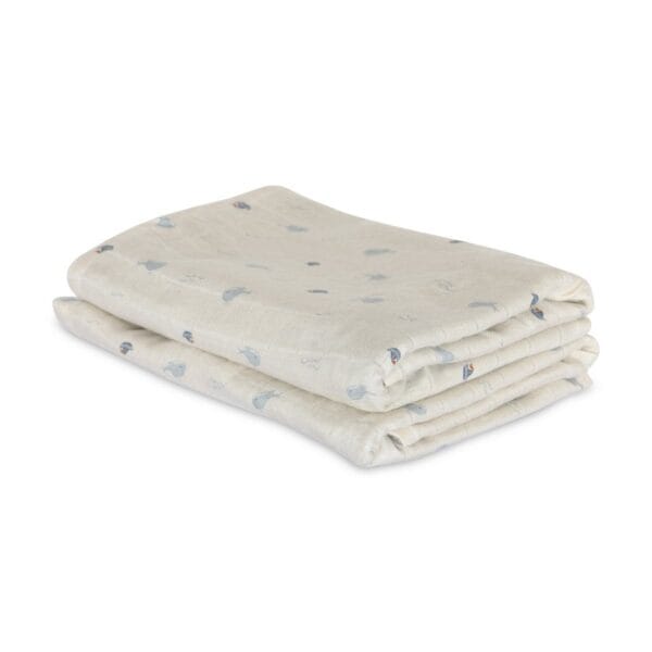 Bamboe mousseline doeken 2st. – Oceaan