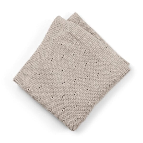 Avi gebreide plaid – Kasseigrijs