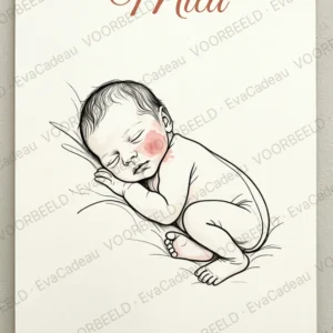 Lijntekening baby