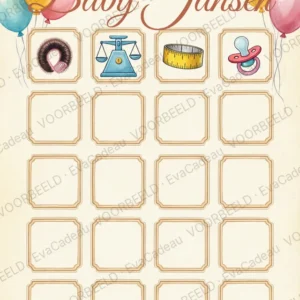 Babyshower raadspel